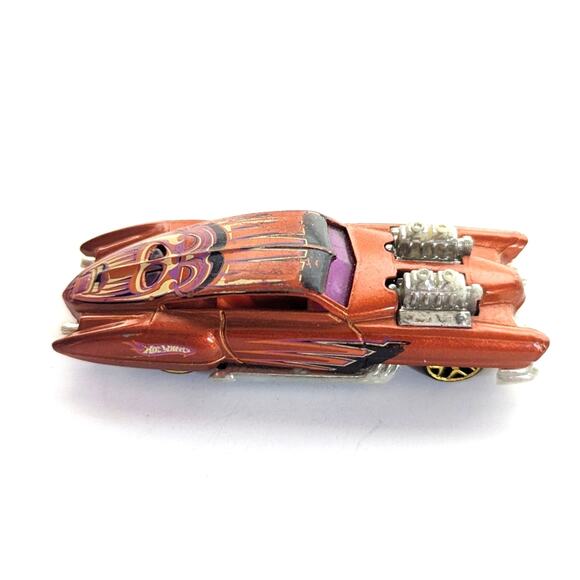 Vintage 2000 Mattel Hot Wheels Evil Twin Diecast Metal Mayan Graphics Car - Picture 6 of 6